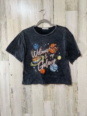 Caution To The Wind Black Kids 'Welcome to My Galaxy' Graphic Tee